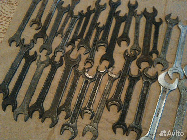 Ключи рожковые СССР, накидные, головки