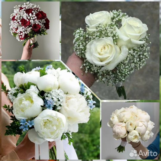 Букет невесты/ свадебный букет из живых цветов