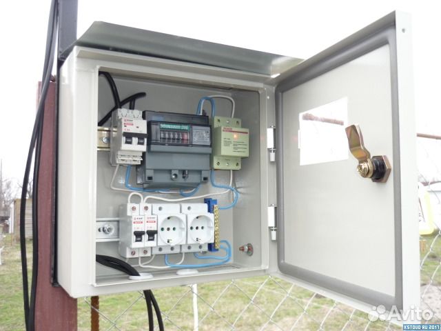 Установка столбов, монтаж счетчиков