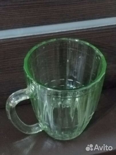 Кружка пивная СССР цветное стекло