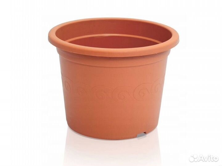 Горшок Пластика с поддоном, диаметр 40 см