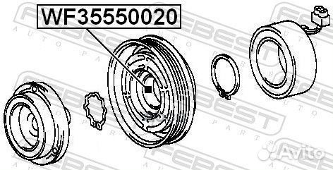 Подшипник кондиционера ford,toyota,mitsubishi,M