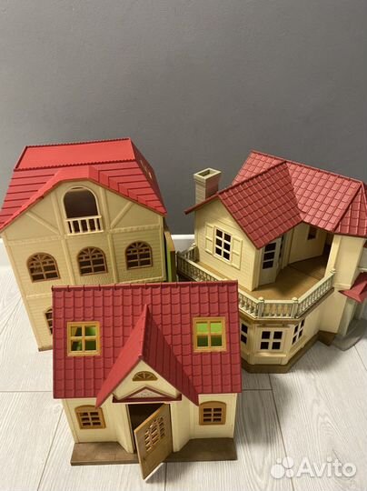 Sylvanian Families дома, школа, магазины