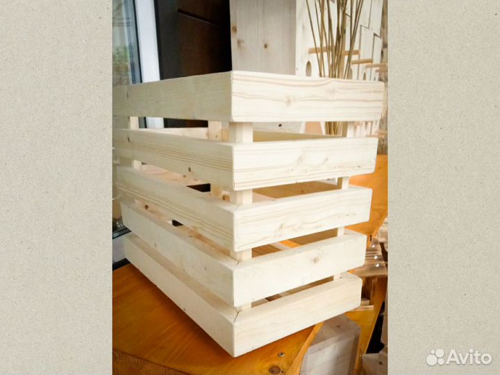 Ящик балконный деревянный для цветов и др