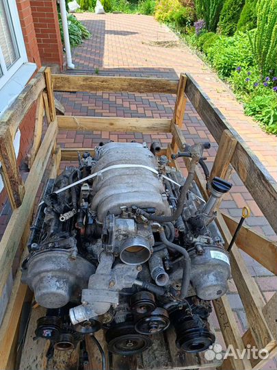 Двигатель 3UZ-FE с АКПП, всенавесное, коса, мозги