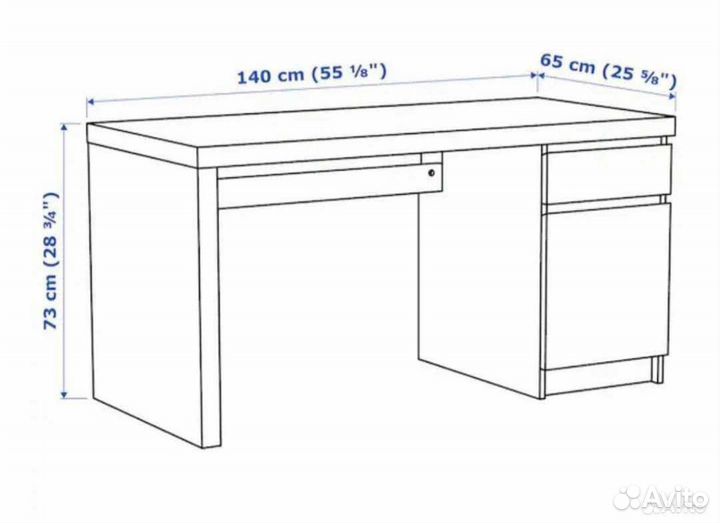 Письменный стол IKEA мальм