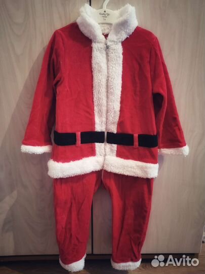 Новогодний костюм санты 92 см
