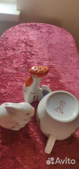 Петушок перечница,молочник ссср,зайка