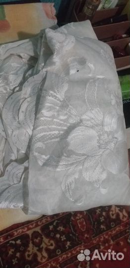 Отдам любую тюль за курочку и бутылку масла