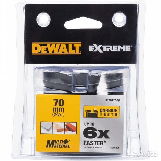 Коронка dewalt DT 90415 по мультиматериалу 65 мм