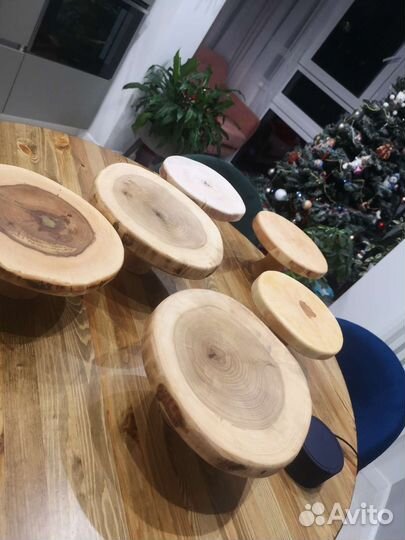 Деревянная подставка для сервировки стола 1 шт ост