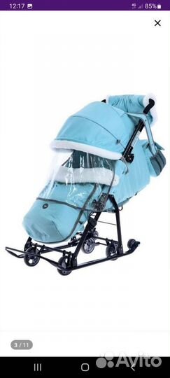 Санки-коляска Nika 7-5K на колесах