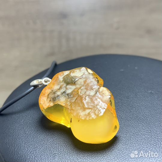 Кулон Подвеска Натуральный Камень Янтарь