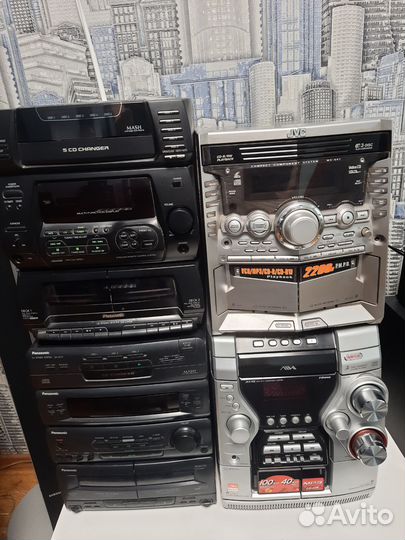 Jvc,Panasonic(aux,радио)