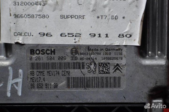 Блок управления двс Peugeot 308 4A EP6 2008