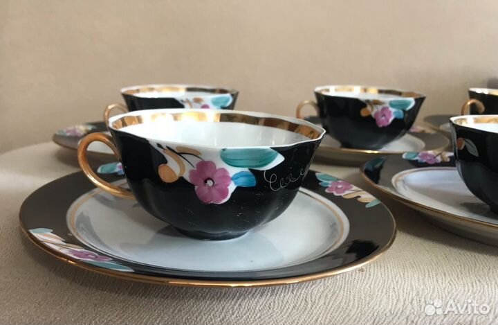 Чайный сервиз, Агашки, роспись, Дулево Редкий