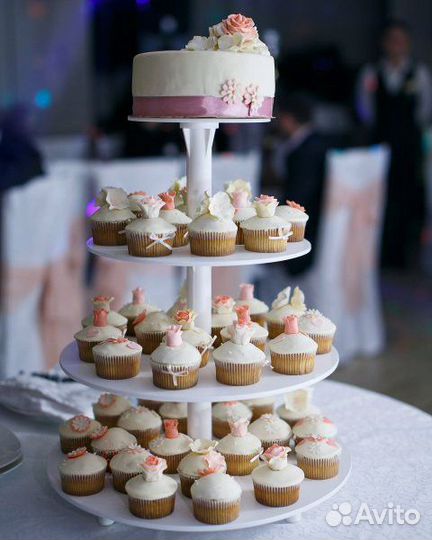 Аренда многоярусной подставки для торта, капкейков