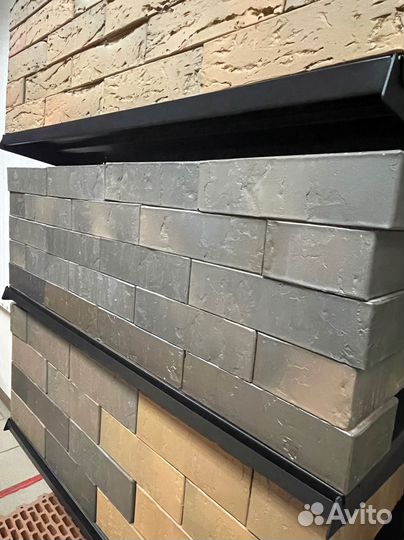 Керамический кирпич баварская кладка рифленый Браер