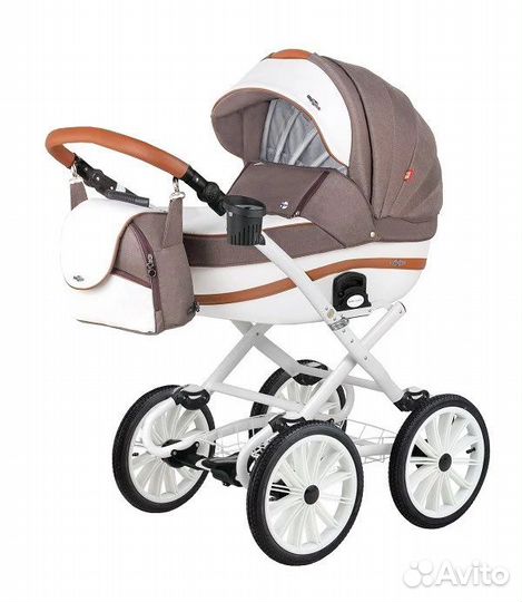 Коляска 2 в 1 BeBe-mobile ines R4 (Chocco-White)