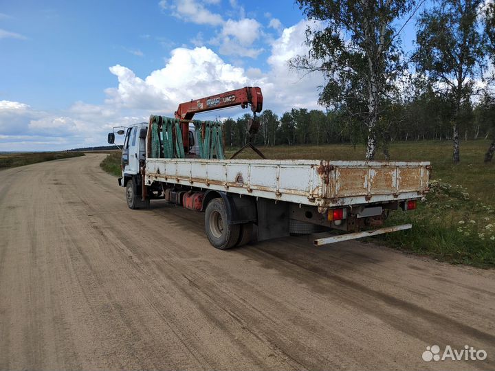 Бортовой грузовик Isuzu Forward (F-Series) с КМУ UNIC, 1990