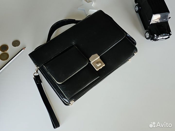 Барсетка из 90 х кожаная мужская