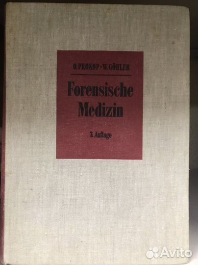 Forensische Medizin O.Prokop Berlin 1975