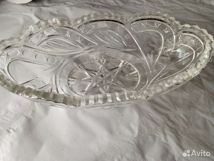 Хрустальные вазы для фруктов (салатницы)