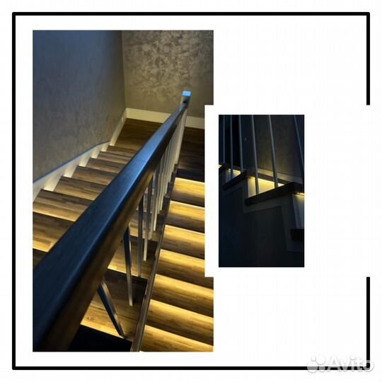 Отделка лестниц деревом