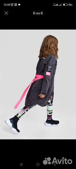 Платье, тренч джинсовое