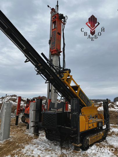 Забивка жб свай / Свайный фундамент