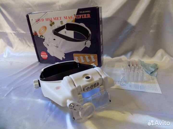 Бинокулярные очки налобная лупа профессиональная