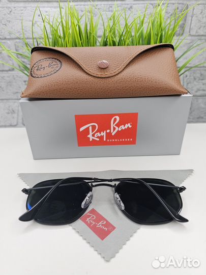 Очки Ray Ban Hexagonal 3548 Зеленые Поляризация