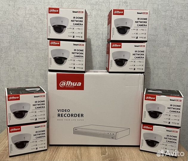 Комплект видеонаблюдения 4 Мп Dahua 8 камер