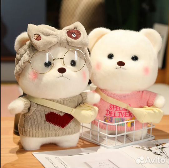 Мягкая игрушка, медвежонок мальчик