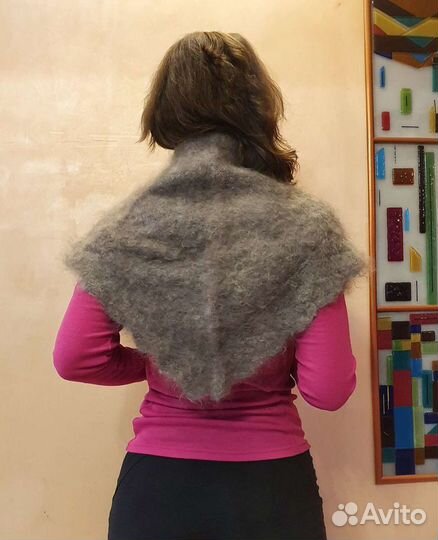 Новый пуховой платок-косынка