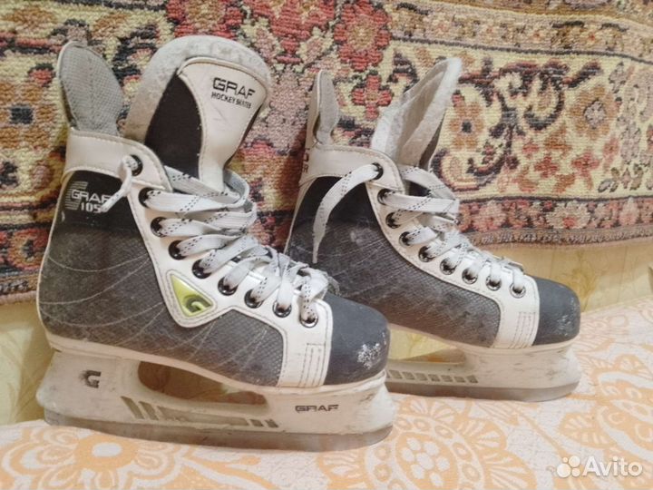 Коньки хоккейные размер 35 б/у