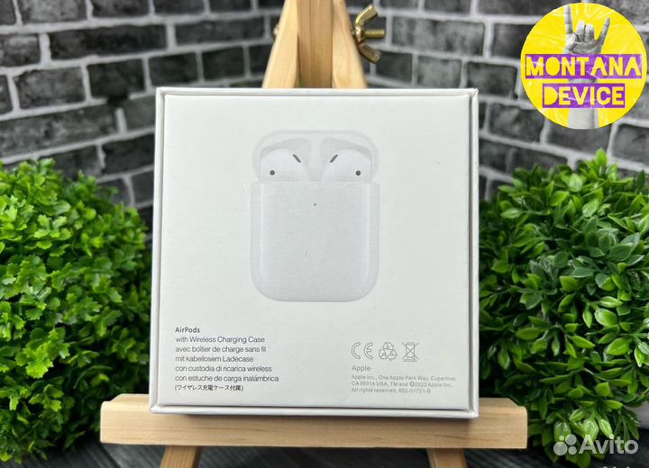 AirPods 2 Premium+ (ориг. качество,август 2023 г.)
