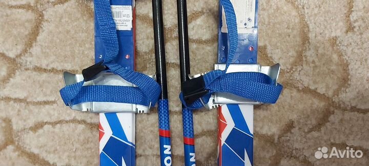 Лыжи детские с палками