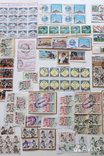 Почтовые марки Пакистан оптовый лот гашение