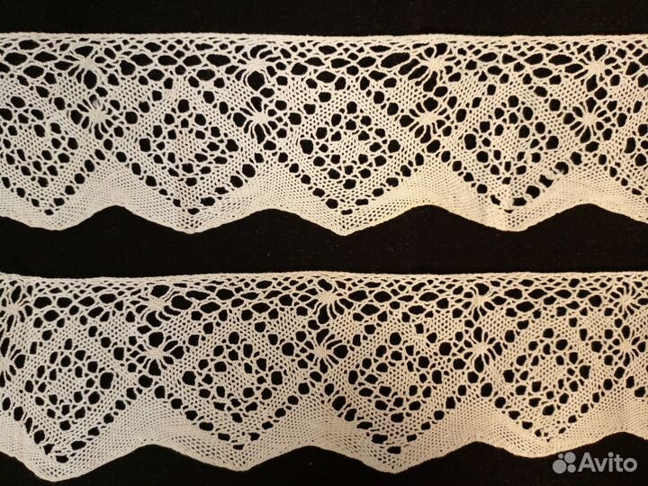 Кружево с фестонами ручной работы