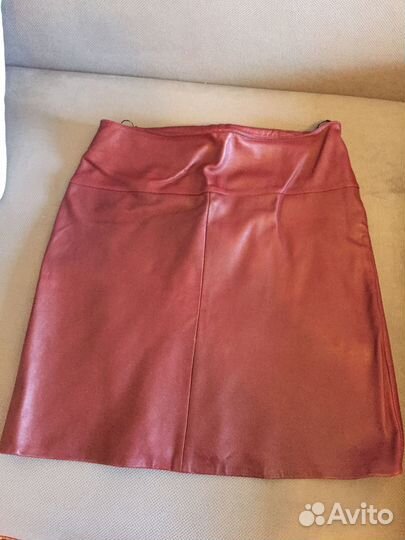 Юбка, натуральная кожа,поб-54см