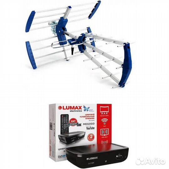 Цифровое телевидение приемник с антенной