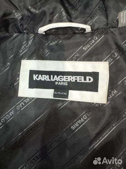 Белая Зимняя куртка karl lagerfeld XL