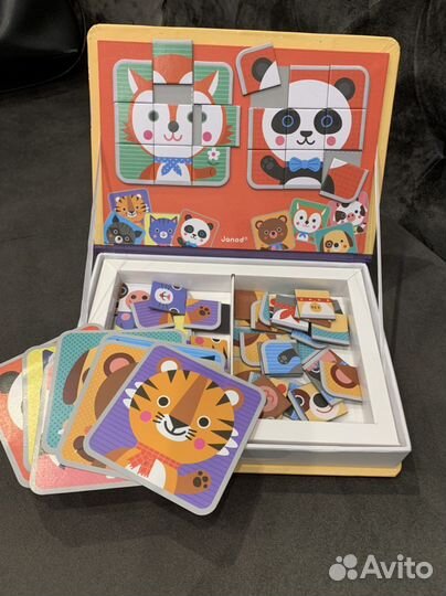 Магнитная книга Janod животные