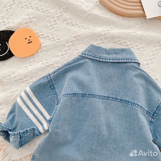 Джинсовая рубашка детская