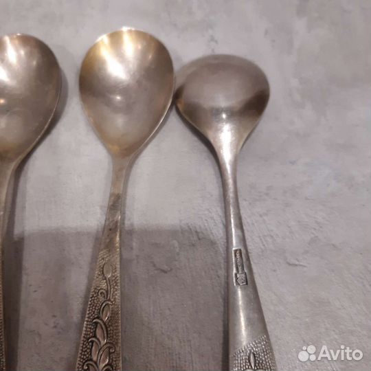 Ложки столовые и десертные мельхиор