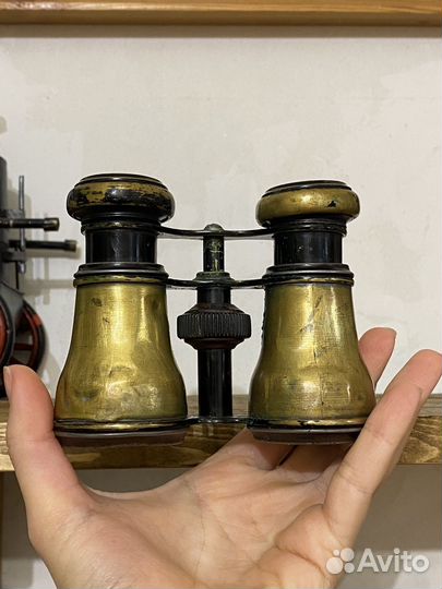 Бинокль антикварный латунь Франция