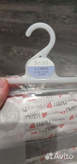 Новый набор боди для малыша, 0-3 мес, 56-62 см