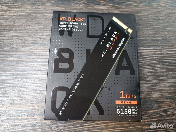 SSD диск WD Black SN770 1Tb (новый)