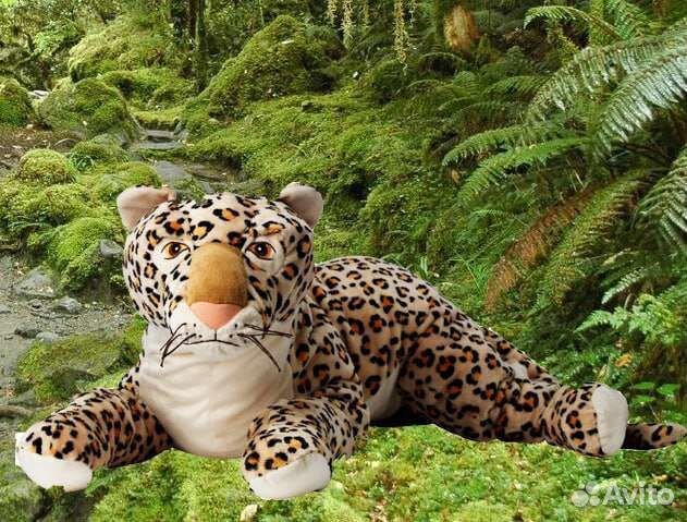 Большая мягкая игрушка leopard IKEA икея